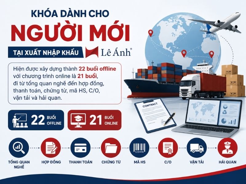Khóa dành cho người mới tại Xuất Nhập Khẩu Lê Ánh