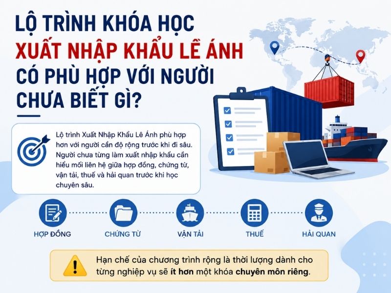 Lộ Trình Khóa Học Xuất Nhập Khẩu Lê Ánh